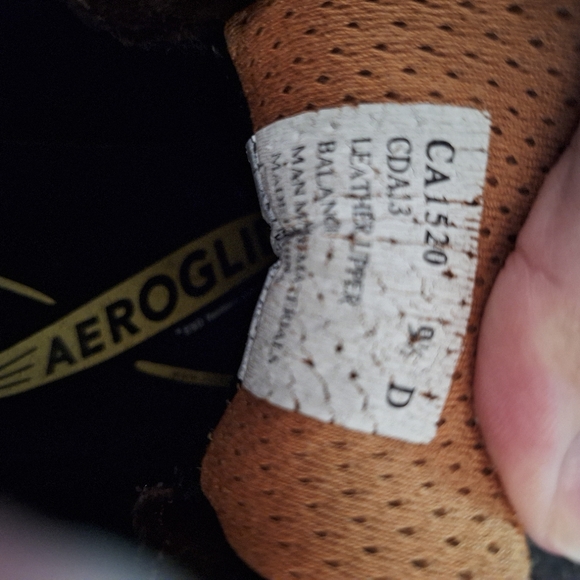 Men's Brown Carolina Leather Work Steel Toe Shoes, Size 9.5D - Picture 4 of 6